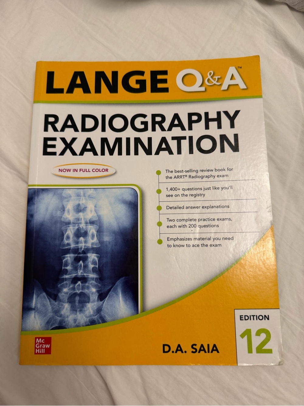 LANGE Q&A Radiography Examination 12th edition